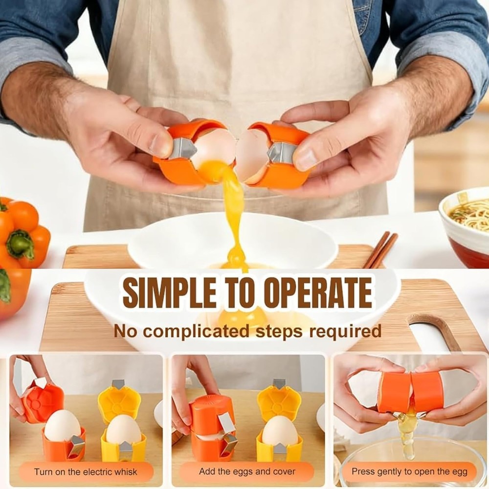 Egg Shell Opener，2026 New Eggshell Cracker, Quickly Cuts Hard-Boiled Eggs, Boile