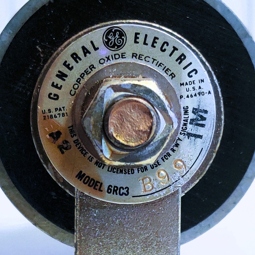 GENERAL ELECTRIC 6RC3B99 COPPER OXIDE RECTIFIER