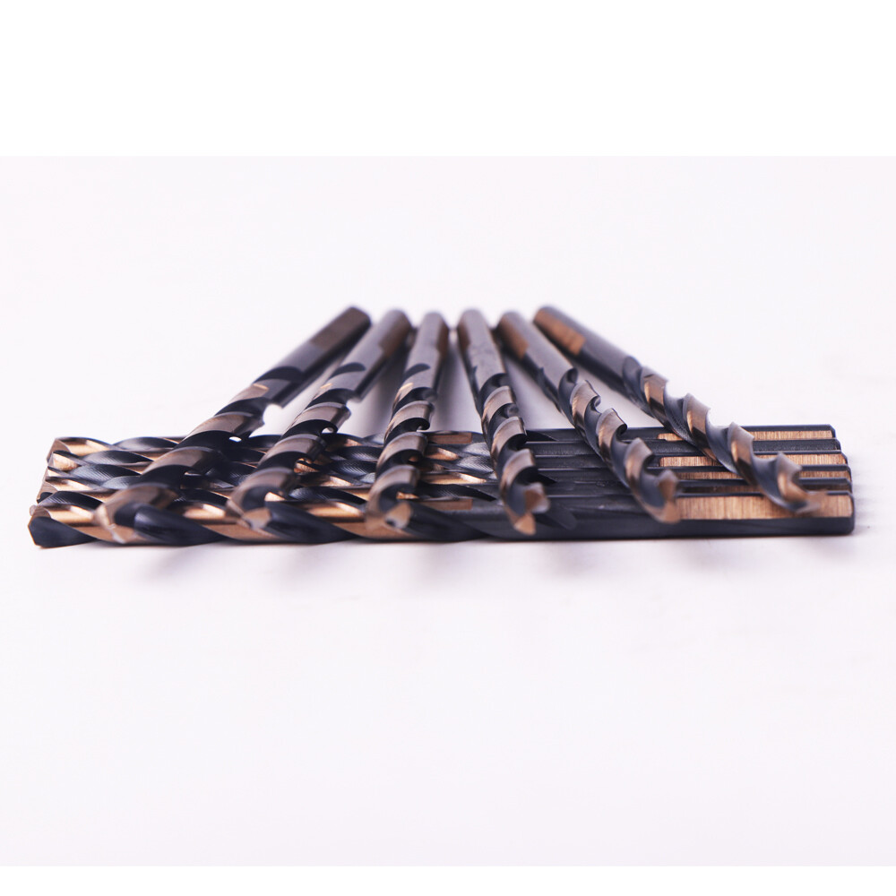 Drillforce 1/16"-1/2" Black Gold Drill Bits Set HSS Metal Woodworking Drill Bit