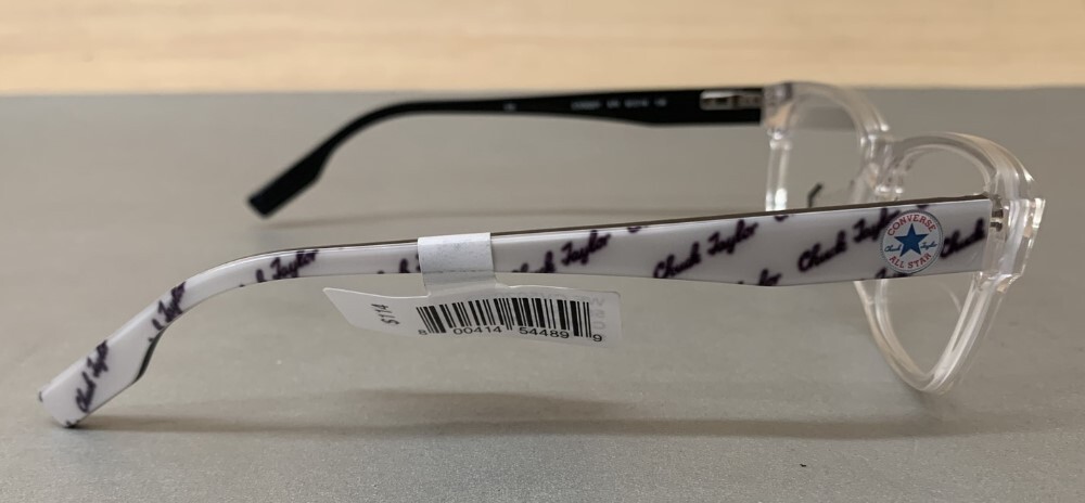 Converse CV5020YG Crystal Clear Rectangular Full Rim Eyeglass Frames 50-16-135