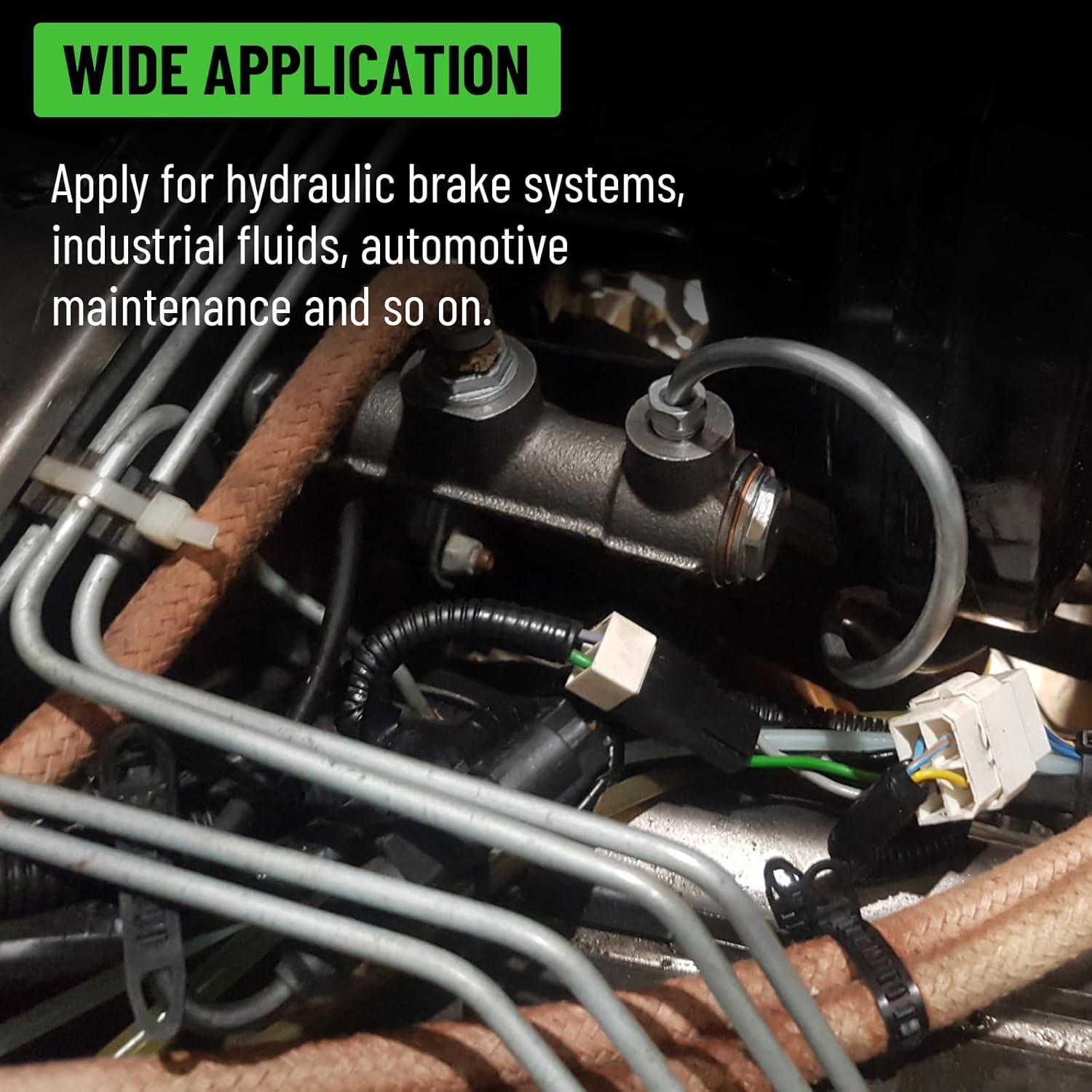 25Ft 3/16" Zinc-Coated Brake Line Kit (Include 16 Fittings, 2 Unions and 4 Nuts)