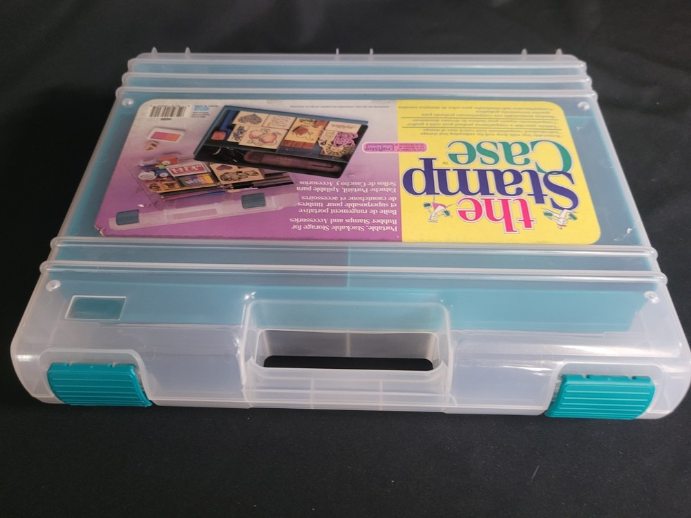 Craftstor Portable Stackable Case Box For Rubber Stamps And Accessories Crafts
