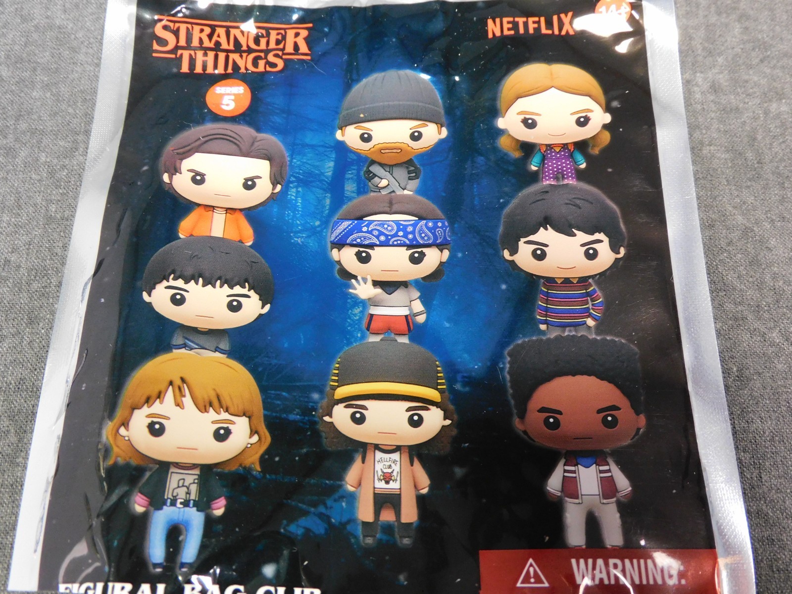 Stranger Things NEW * Will Clip * Blind Bag Series 5 Key Chain Monogram