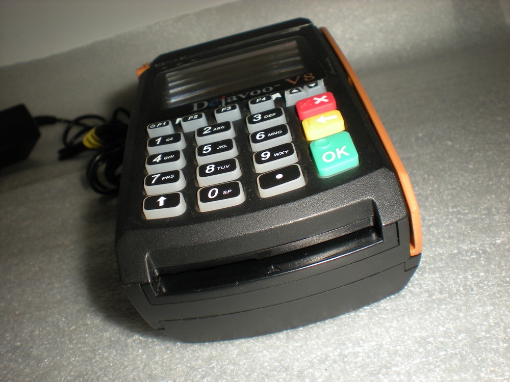 DeJavoo V8 Vega 5000 CT Credit Card Processing Machine Terminal ASIS UNTESTED