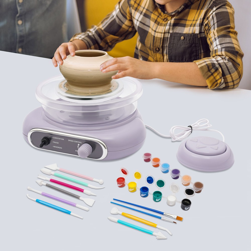 Electric Adjustable Speed Pottery Machine Mini Clay Making Pottery Machine NEW