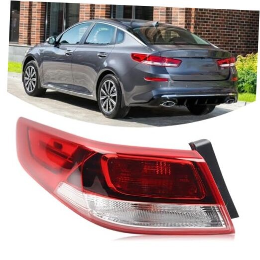 Left Halogen Tail Light Assembly Compatible With 2016-2020 Kia Left Driver Side