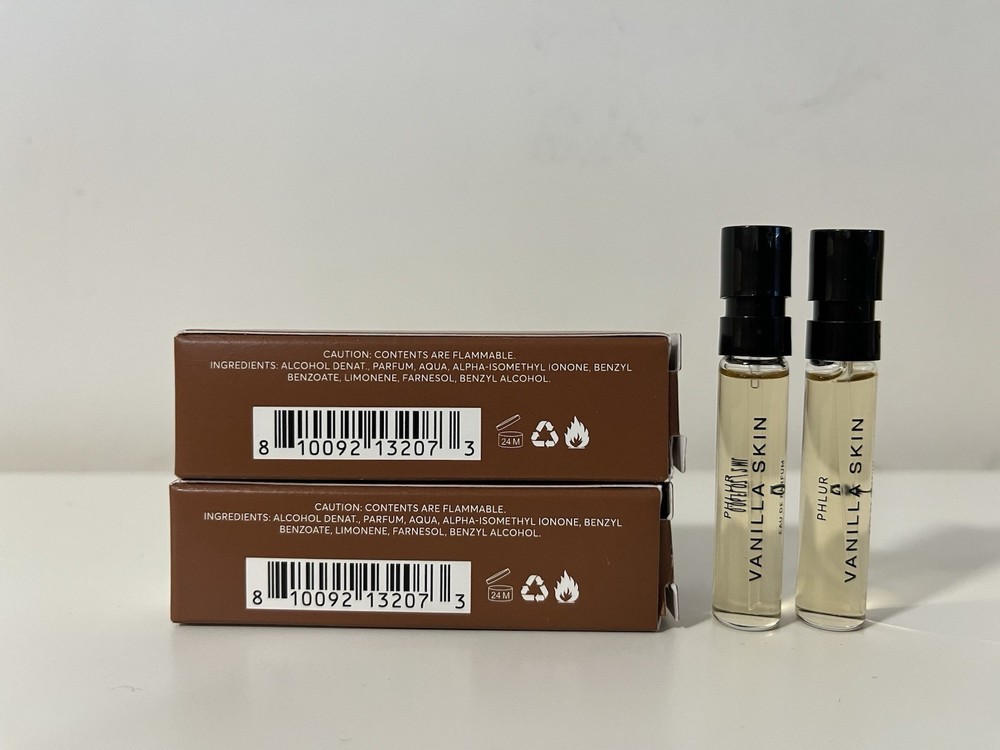 2 Phlur Vanilla Skin Eau De Parfum 2ml Sample Spray