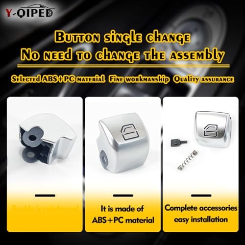 Master Power Window Switch Button Compatible with Mercedes Benz C E GLC 4pcs