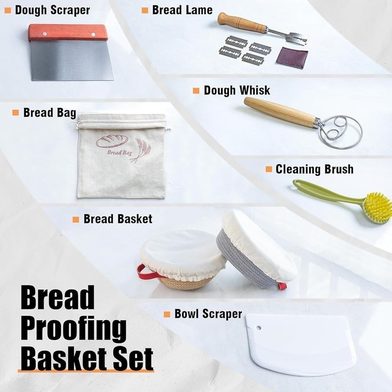 Complete Sourdough Starter Kit Beginners W/ Bread Storage & Dough Tools New