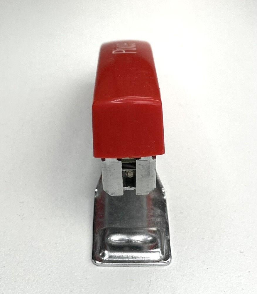 Bates Pocket Pixie Stapler Red with Box of Staples