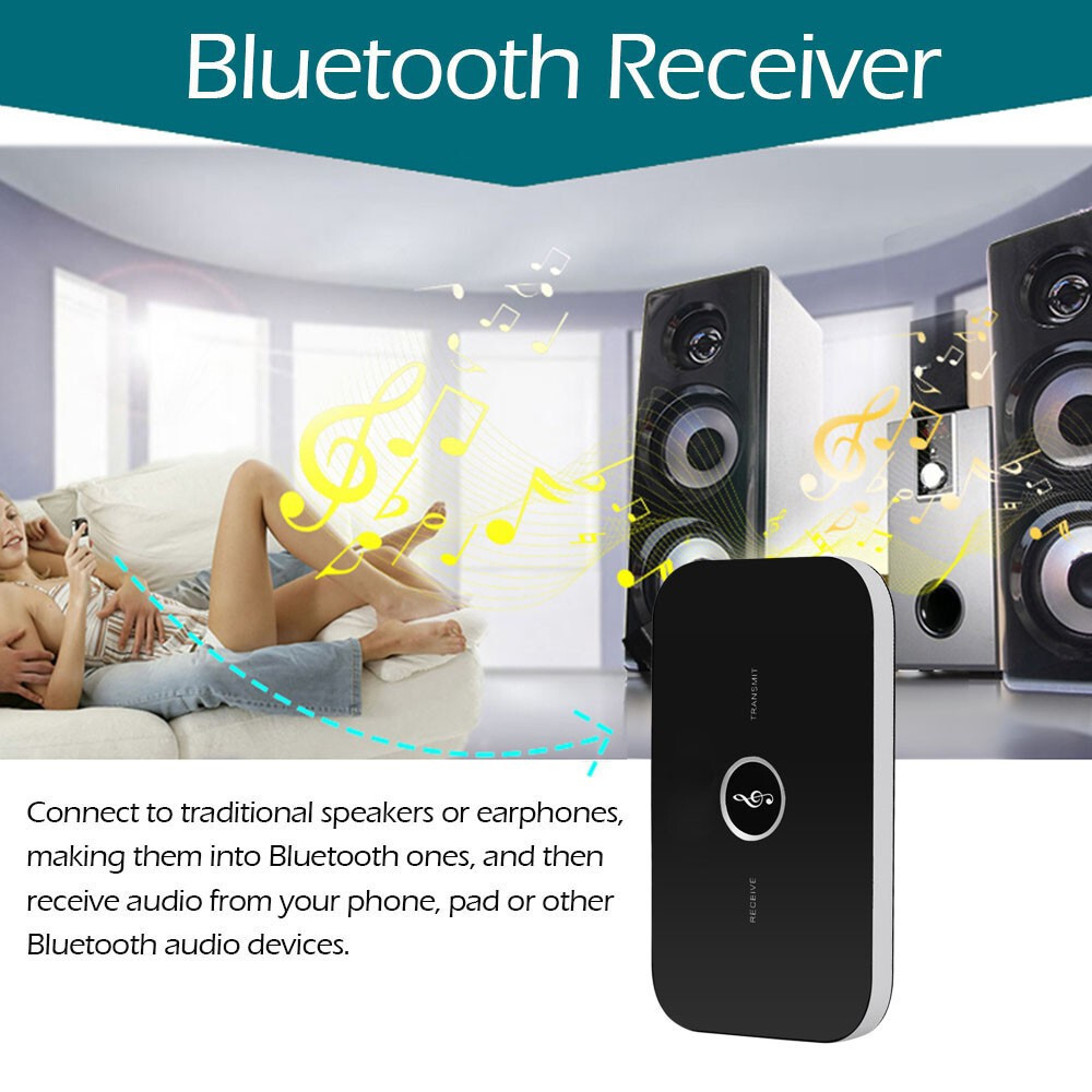 Bluetooth Transmitter & Receiver Wireless Adapter For Home stereos/speakers