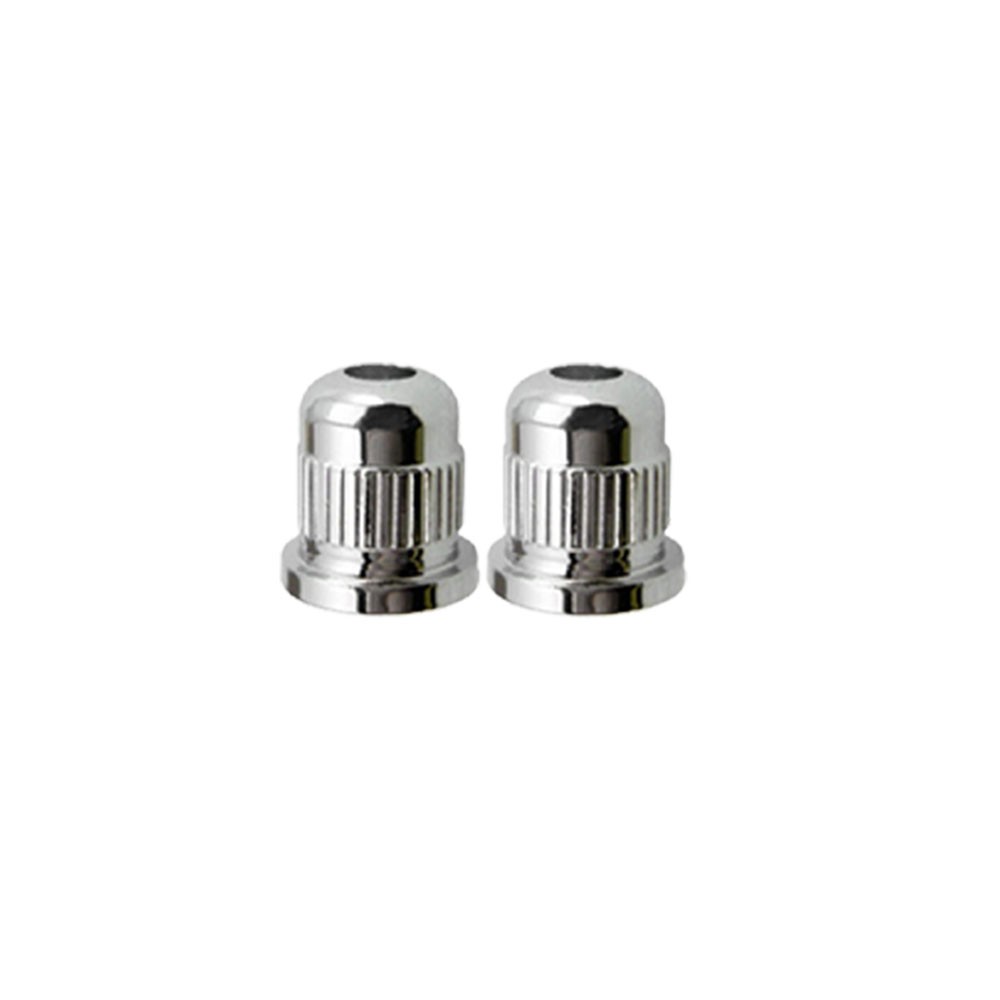 12Pcs Guitar String Mounting Ferrules For Bass Guitar String Through Silver US