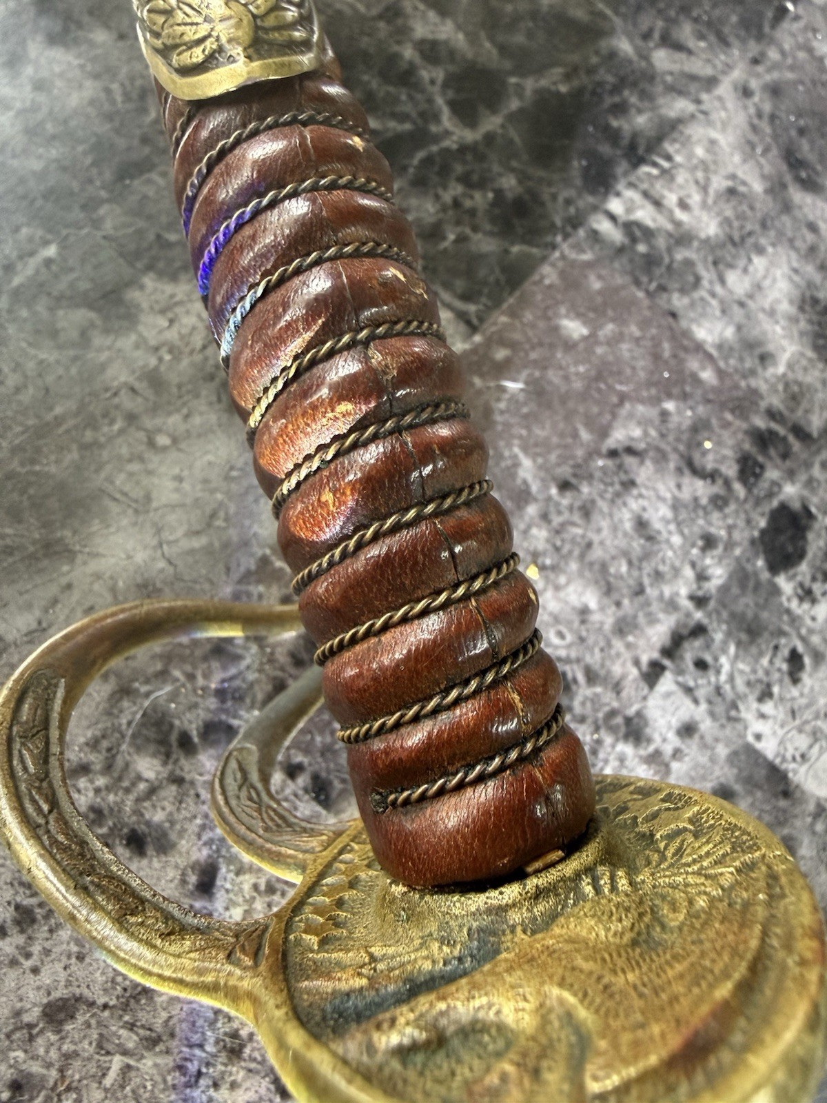 Model 1872 Springfield US Officer Sword Brass Guard with Nickel Scabbard