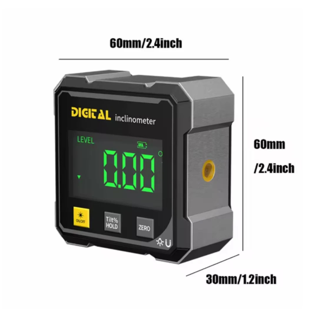 Digital Angle Finder with Electronic Laser 4-Side Magnetic Angle Gauge US
