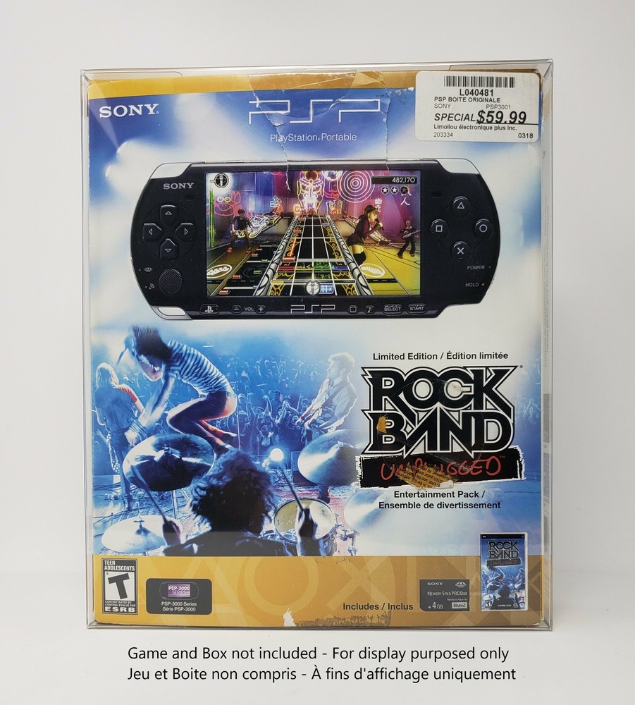 BOX PROTECTOR FOR SONY PSP CONSOLE CLEAR PLASTIC CASE