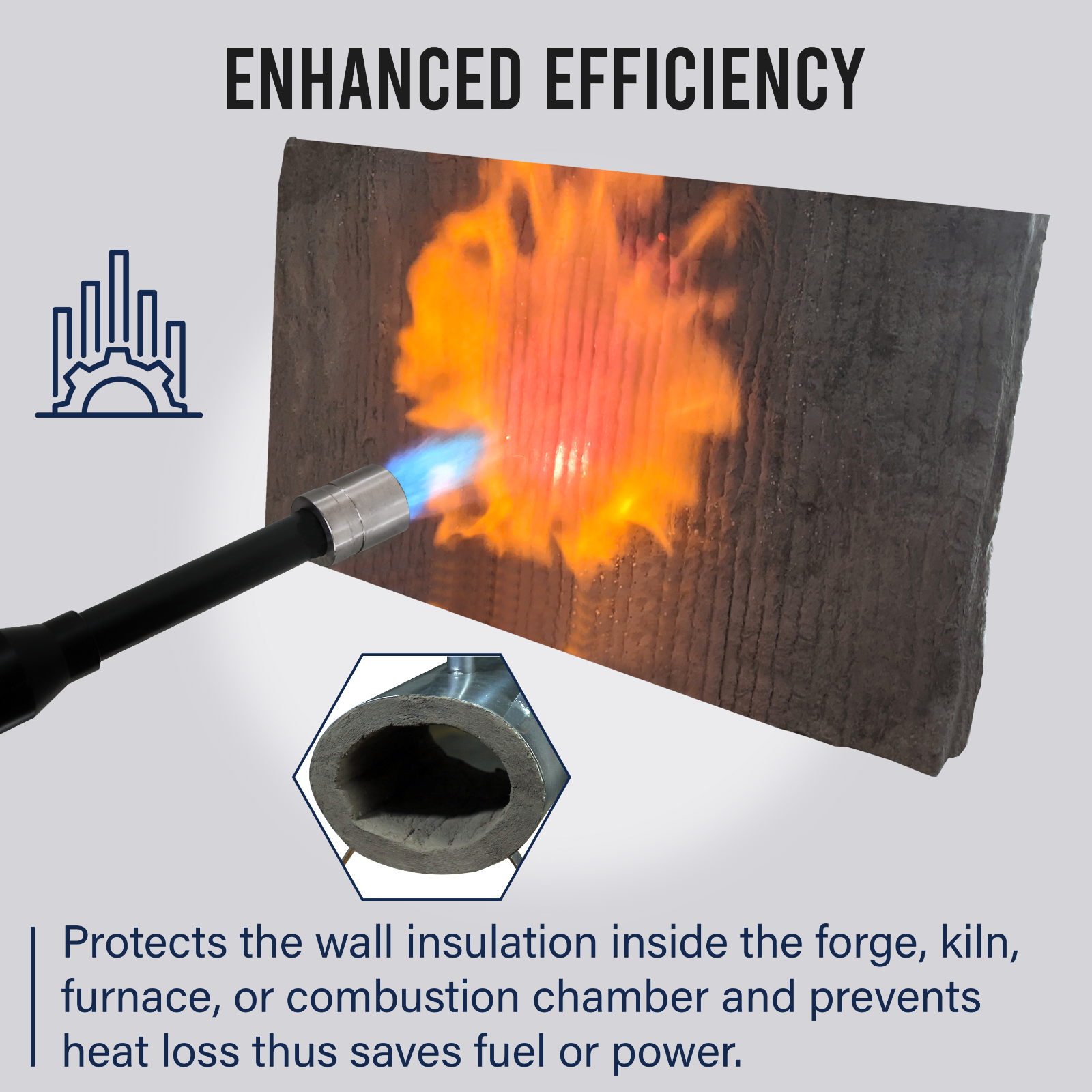 5 Pound Refractory Cement - 3000F Rated - Refractory Coating for Ceramic Fiber