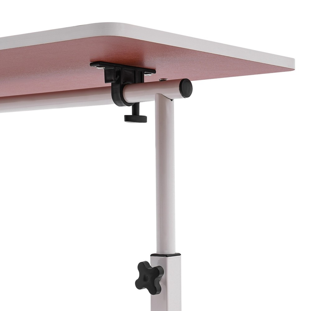Adjustable Height Standing Desk, Portable Laptop Desk, Rolling Computer Stand