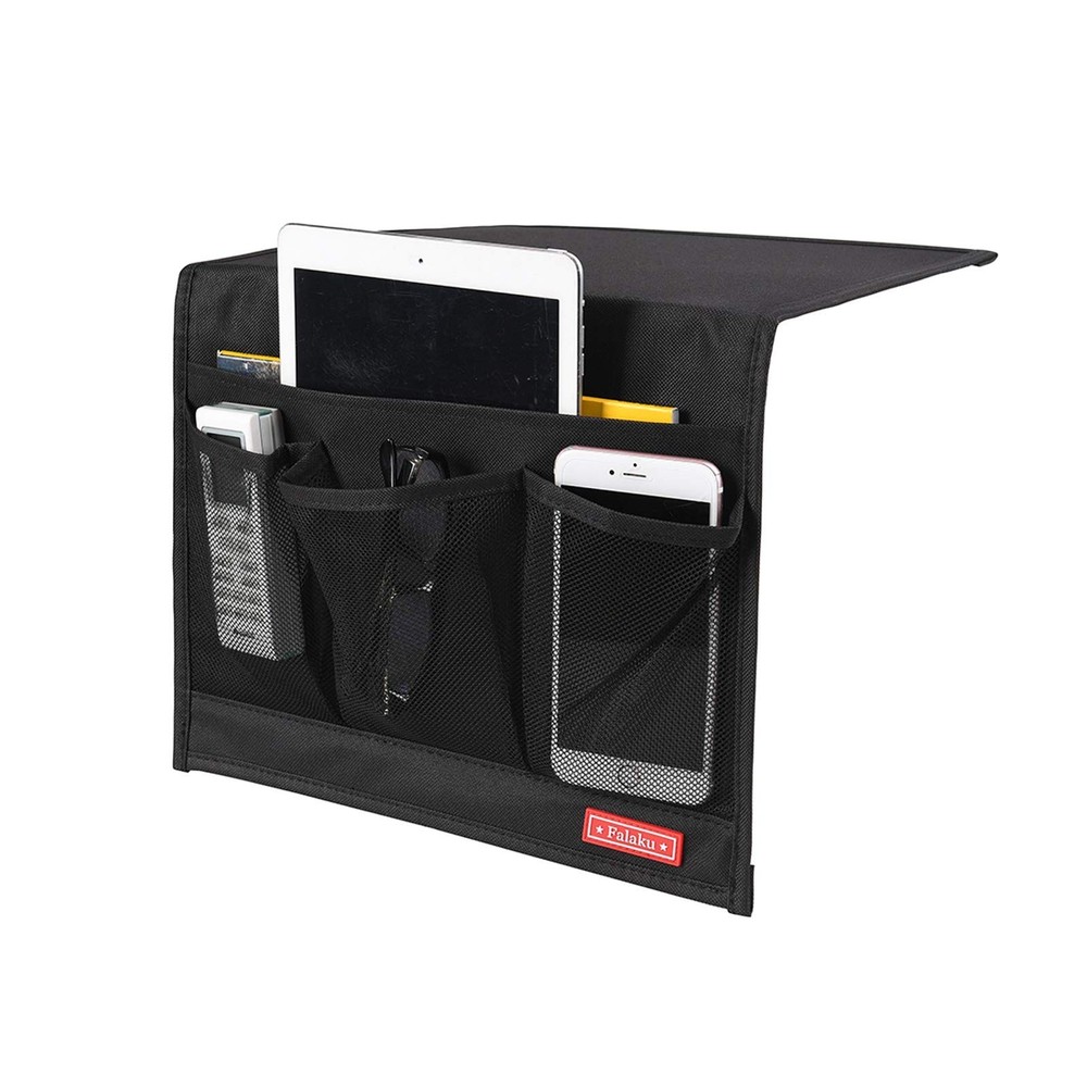 Bedside Caddy,Bedside Organizer Caddy Under Mattress,Holds Magazines,Books (4...