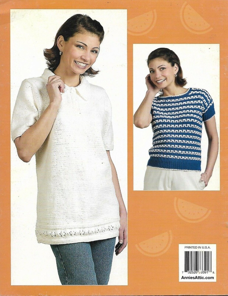 5 Cool Cotton Tops knitting PATTERN INSTRUCTIONS booklet