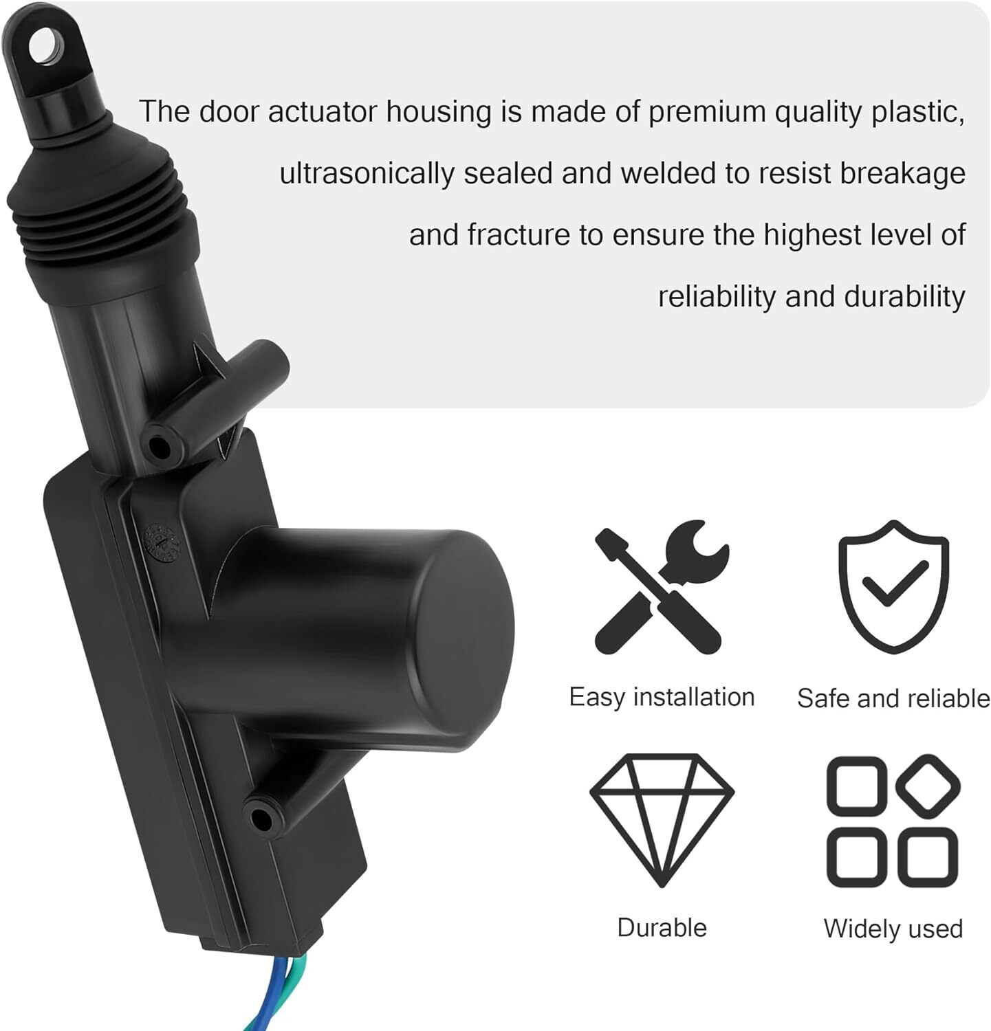 4x Universal Car Auto Heavy Duty Power Slave Door Lock Actuator Motor 2 Wire 12V