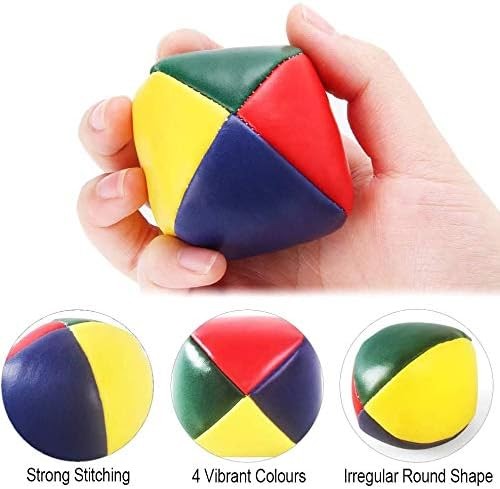 6 Pcs Multi Colored Juggling Balls Set Beginner Durab Mini Toy Props Pack