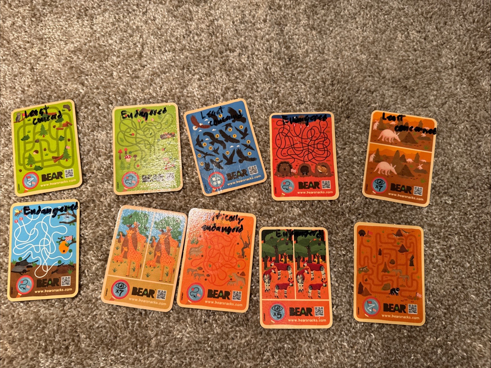 Bear Greatest Games And Fruit Snacks Trading Cards Lot Of 97