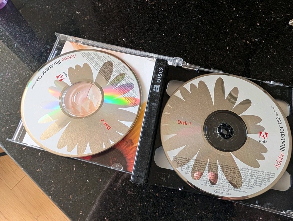 Adobe Illustrator CS 2-CD Set w/ Serial
