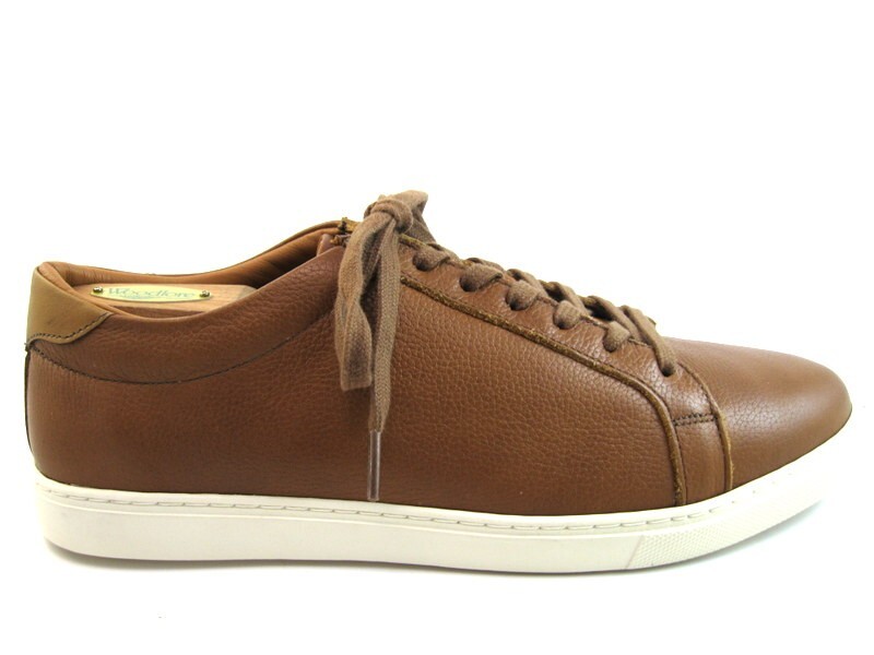 NEW Allen Edmonds "COURTSIDE" Mens Leather Dress Sneakers 9.5 D Walnut(490N)