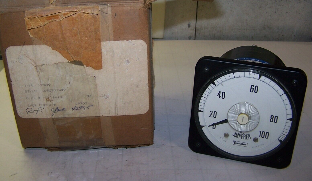 NEW CROMPTON PANEL METER 08AA LSPK TYPE 077