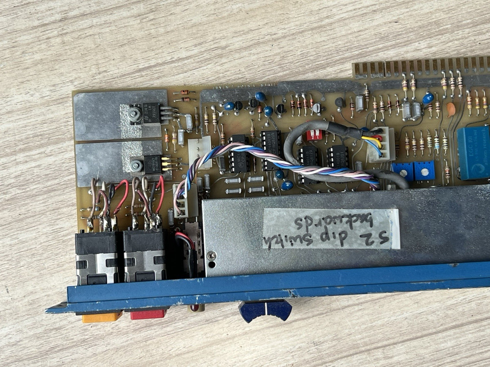 vintage Auditronics blueface 200-SLI stereo line input console module