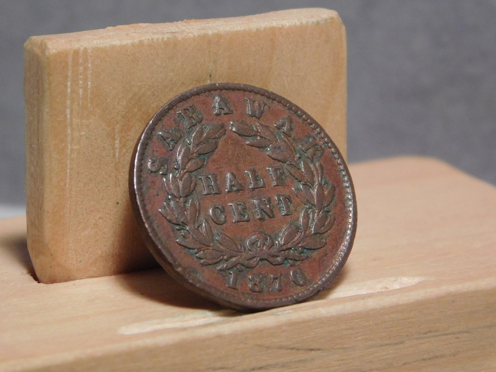 Sarawak half penny 1870