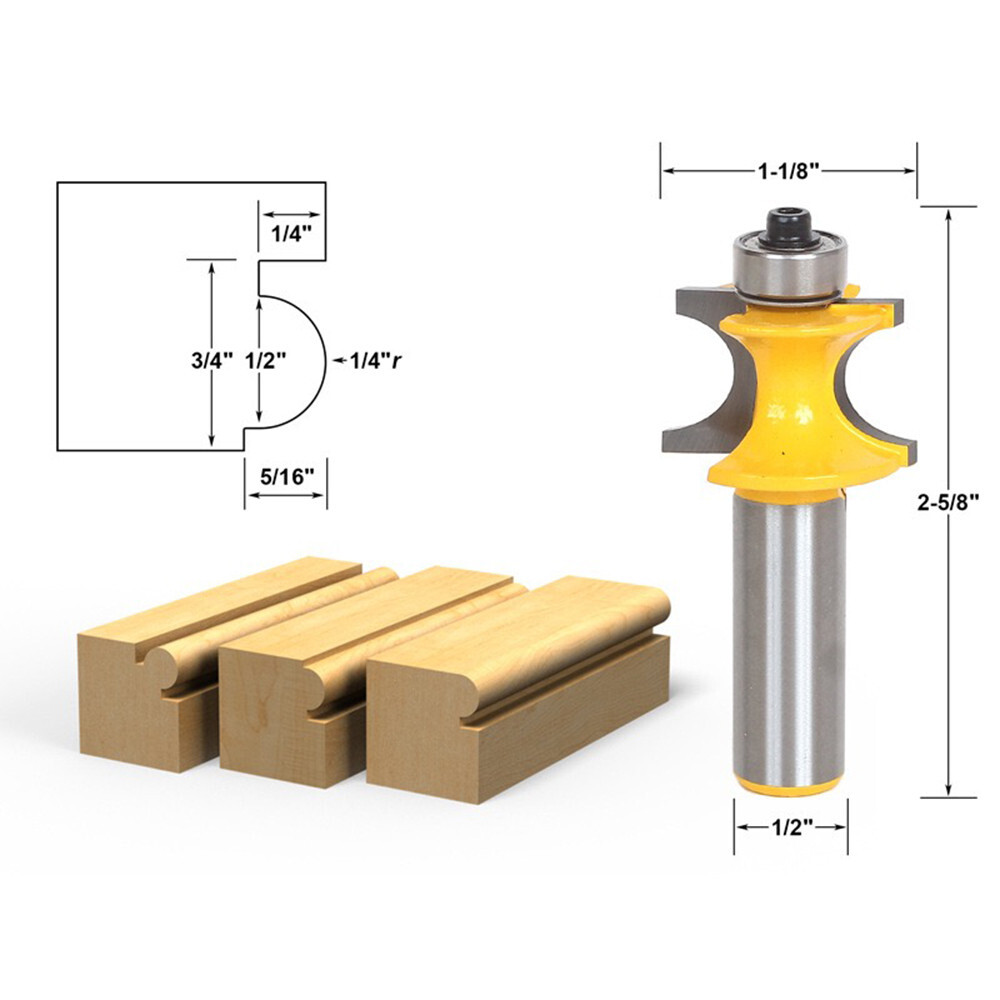 5 Bit Corner Bead Router Bit Set - 1/2" Shank - 13516