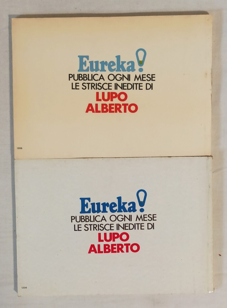 LUPO ALBERTO 2/8 complete sequence Ed. Horn 1984!!!!!