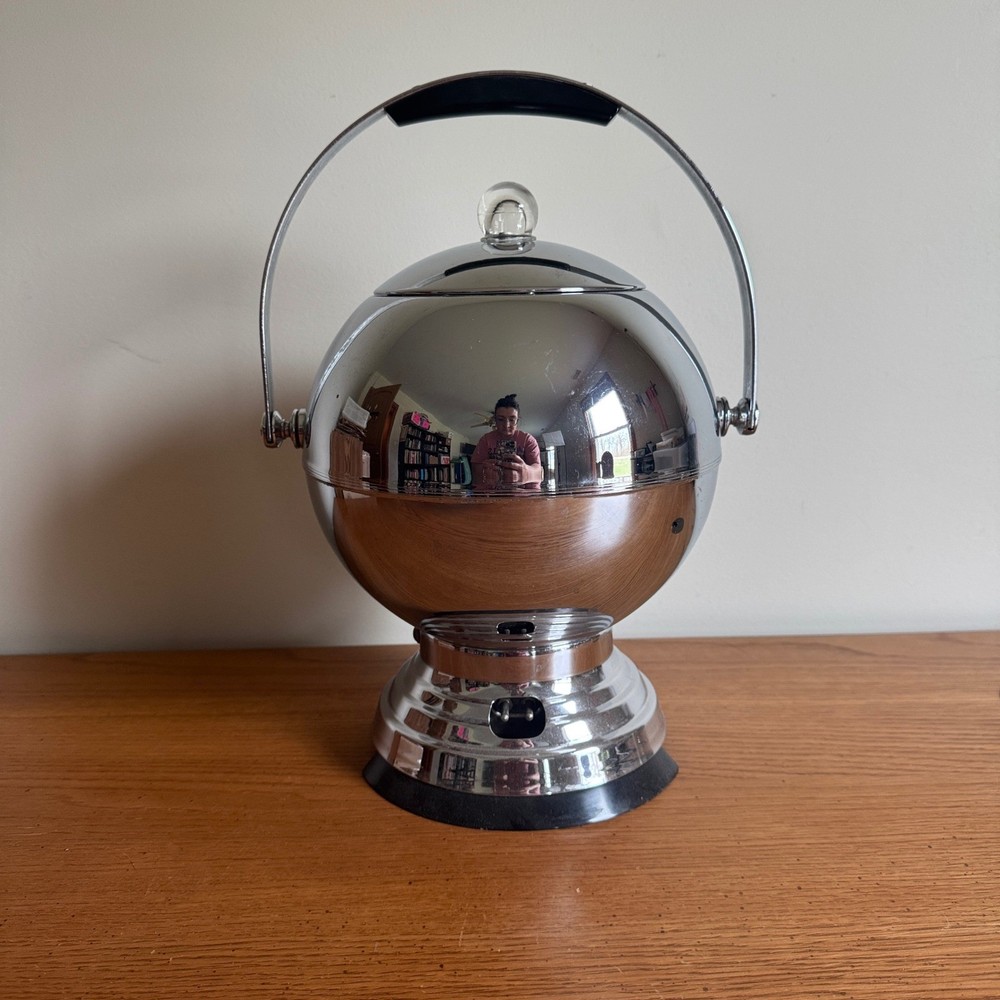Art Deco Chrome & Bakelite Coffee Percolator By Manning Bowman
