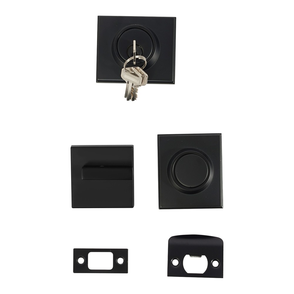Front Door Handle and Deadbolt Set Matte Black Front Door Lock Set Knob