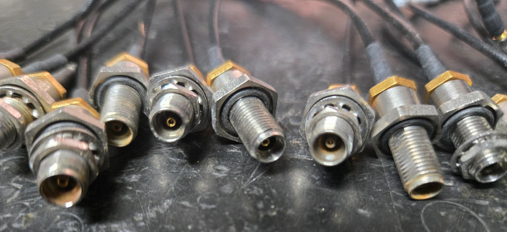 12x Precision RF Cable Assemblies – 3.5mm Air‑Dielectric to Mini Threaded RF – 7