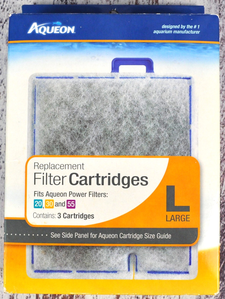 Aqueon Replacement Filter Cartridges LARGE 3 Pack