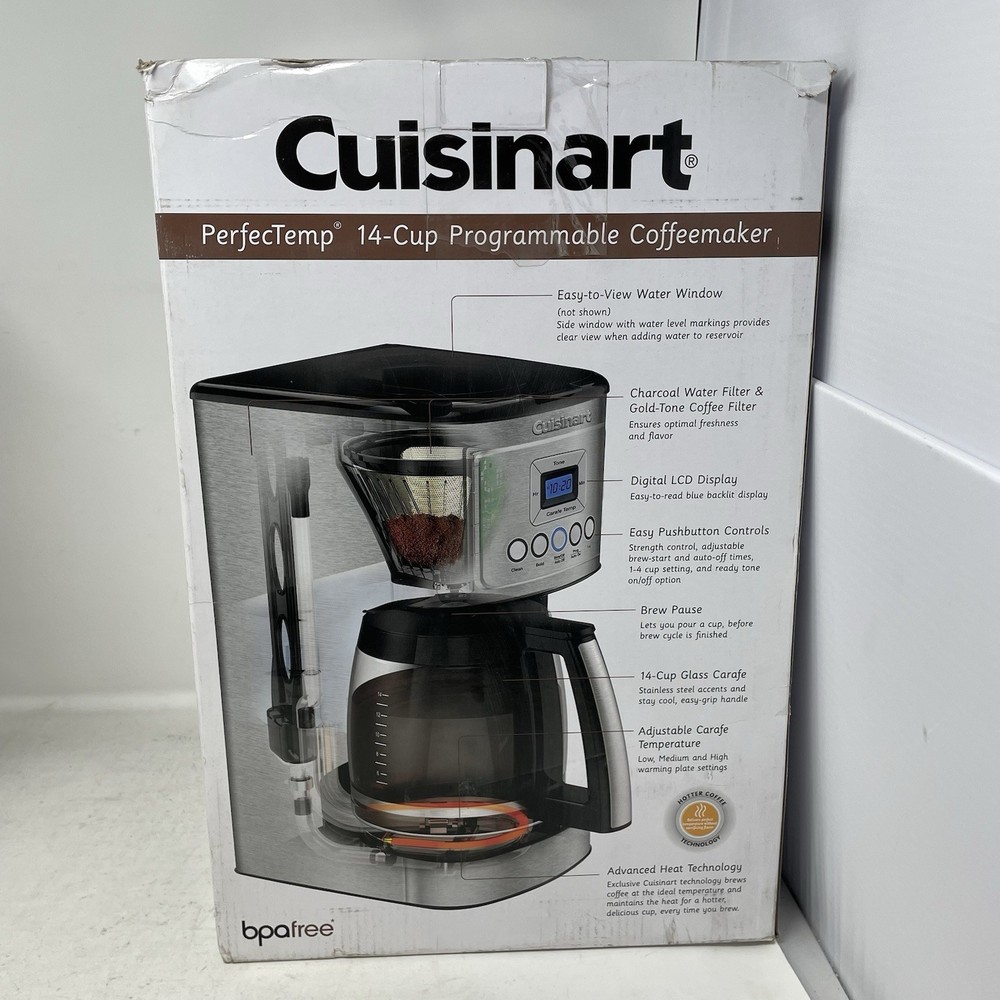 Cuisinart PerfecTemp 14-Cup Programmable Coffee Maker Stainless DCC-3200