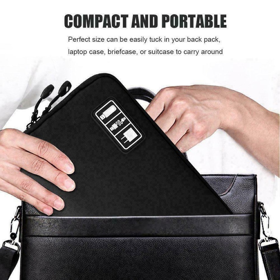 Universal Protective Travel Case for Small Electronics cable Accessories - NEW