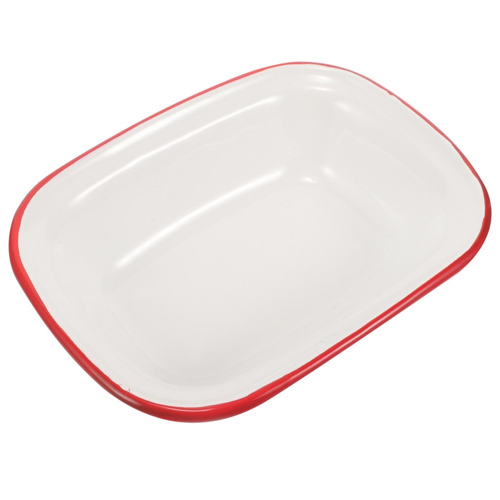 Baking Pan for Kitchen Small Roasting with Rack Enamelware Cookware