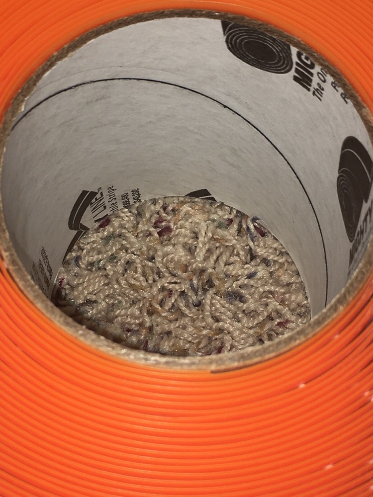 MIGHTY LINE 4RO Industrial Floor Tape, Solid, Continuous Roll, 4" Width