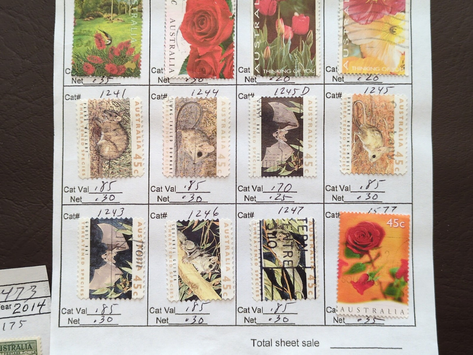 APC W5105 Australia on circuit sheets all identified sc over $80