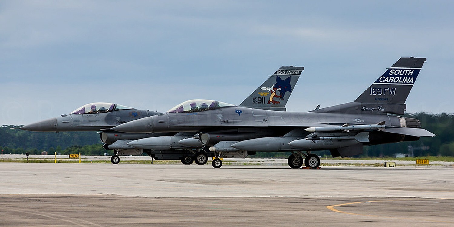 USAF 157th FIGHTER SQ -157 FS- SWAMP FOX -F-16CJ -South Carolina ANG- VEL PATCH