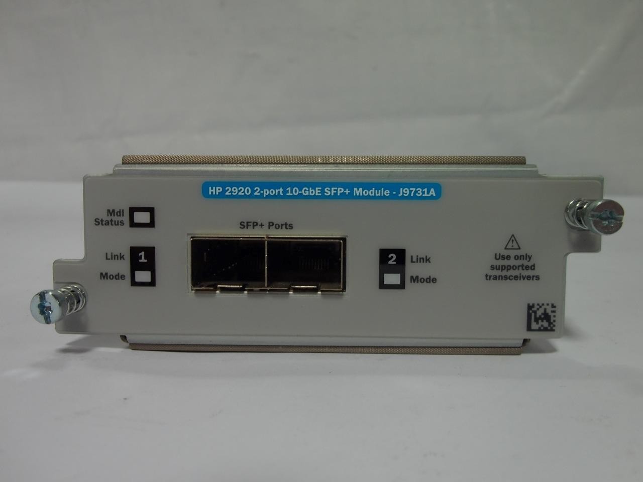 HP J9731A HPE Aruba 2920 2-Port 10GbE SFP+ Module 10Gb Fiber (J169)