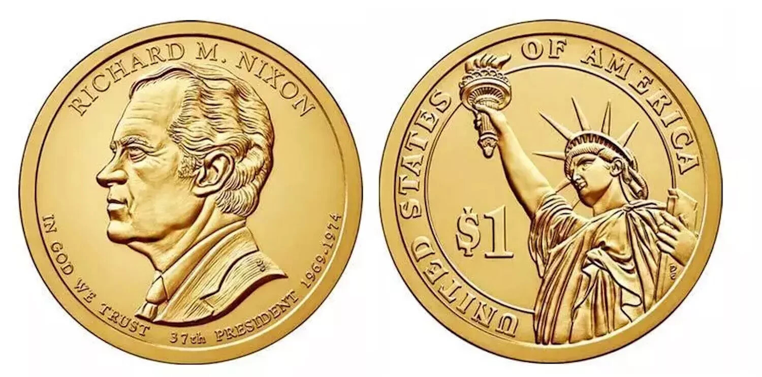 2016-D Richard M. Nixon Presidential Dollar--Uncirculated-From US Mint Bag