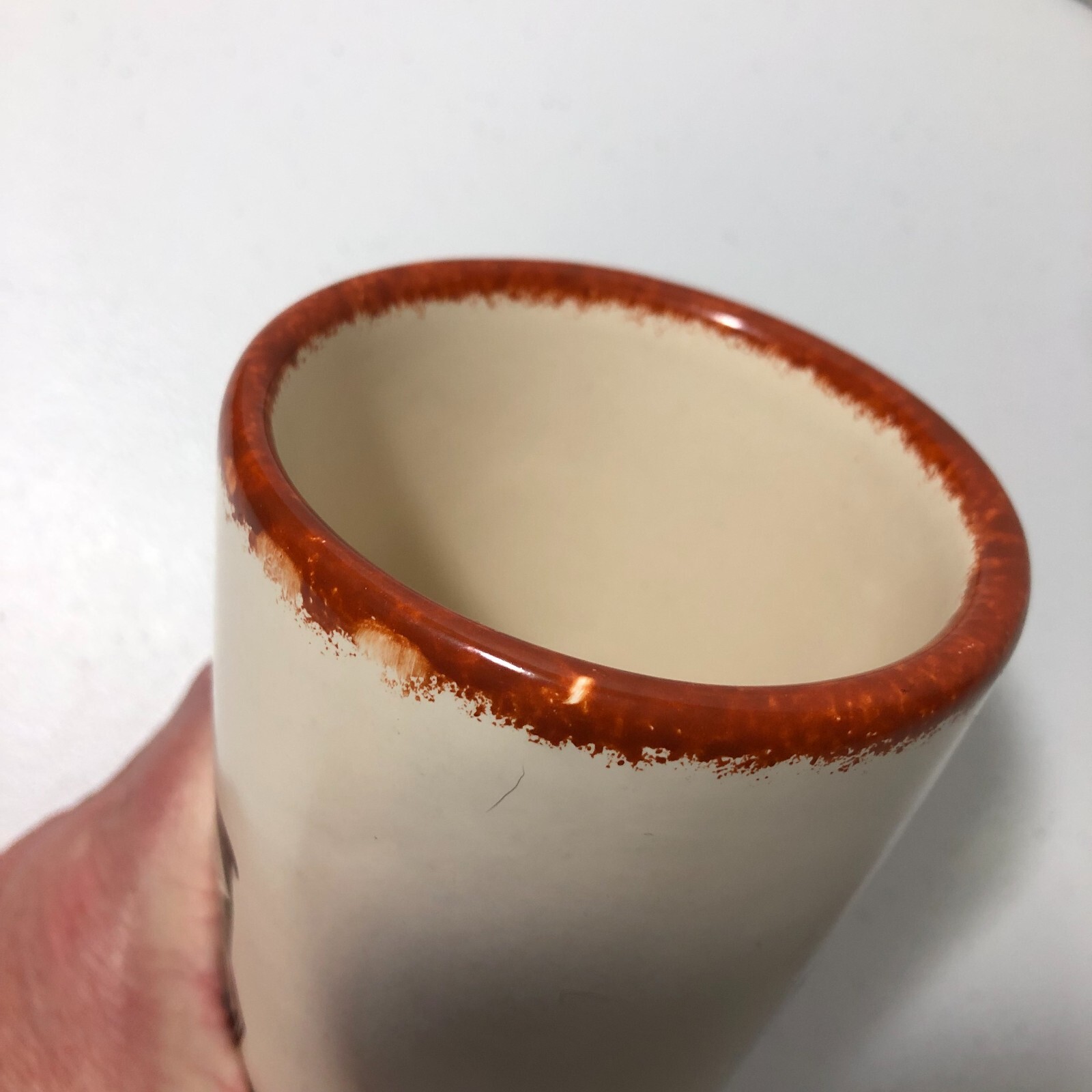 Kay Mallek Original Tuscon Arizona Tumber Goat Pottery Glass Cup