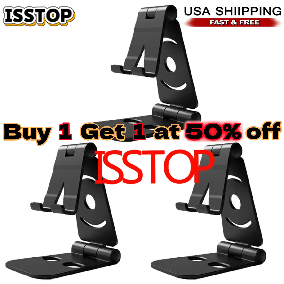 Adjustable Cell Phone Stand Desk Mount Holder Universal For iPhone 14 13 12 11