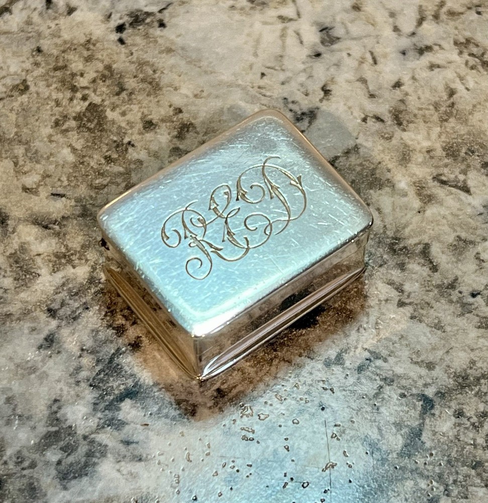 Sterling Silver Volupte USA Pill Box