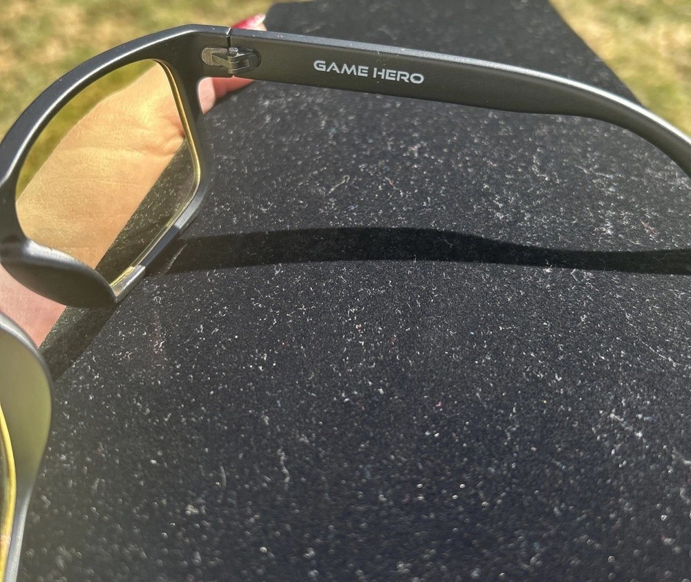 Gaming Glasses With Blue Light Blocking High Contrast Lenses Computer Game Case