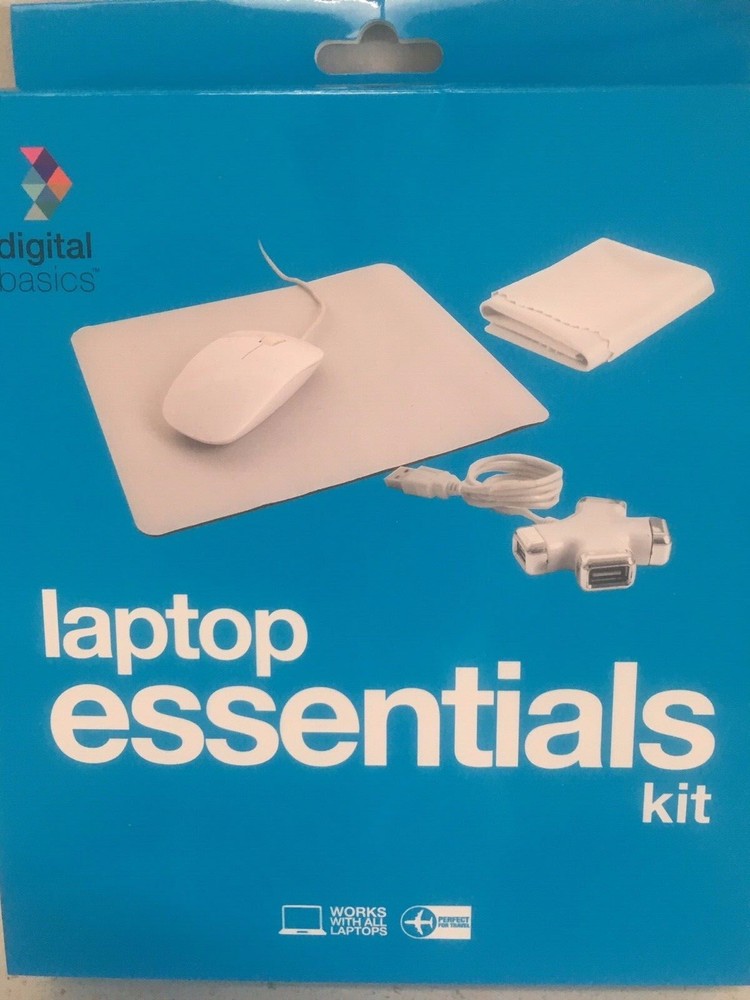 Laptop Essentials Kit MacBook Air 13" (Clip case - Overlay - Mouse USB Hub